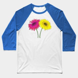 Gerbera Daisies Baseball T-Shirt